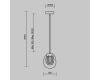 Подвесной светильник Maytoni Biology MOD367PL-L3BSK