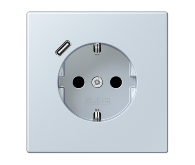 Купить Розетка 2K+З USB Typ C Jung LC1520-18C209 Розетка 2K+З USB Typ C Jung LC1520-18C209
