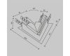 Угол-соединитель Maytoni Magnetic track system Exility TRA034CLS-42.12B