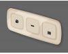 Лицевая панель для компьютерной/телефонной розетки RJ-45/RJ-11 Ambrella Volt Omega OP3320