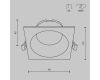 Встраиваемый светильник Maytoni Technical Share DL126-GX53-SQ-B