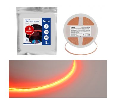 Купить Светодиодная лента Feron LS630 12В 7Вт/м Красный 5м IP20 48952 Светодиодная лента Feron LS630 12В 7Вт/м Красный 5м IP20 48952
