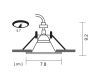 Встраиваемый светильник ARTE Lamp A6668PL-1WH