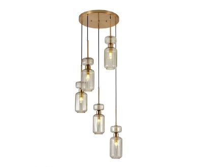 Купить Каскадная люстра Escada Gloss 1141/5S Beige Каскадная люстра Escada Gloss 1141/5S Beige