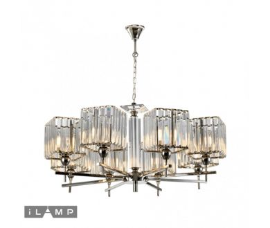 Купить Подвесная люстра iLamp Staten Island P9514-8 Nickel Подвесная люстра iLamp Staten Island P9514-8 Nickel