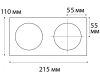 Рамка для светильника Italline IT08-8015 black