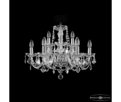 Купить Подвесная люстра Bohemia Ivele Crystal 1402/6+3/195 Ni Leafs Подвесная люстра Bohemia Ivele Crystal 1402/6+3/195 Ni Leafs
