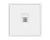 Механизм телефонной розетки Arlight SCT-NOBE-MTL1-SFPL-WH (RJ-11, 4C) (Белый кварц) 054300