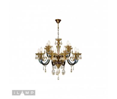 Купить Подвесная люстра iLamp Asia 61081-8+4 BR Подвесная люстра iLamp Asia 61081-8+4 BR