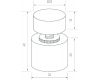 Диммер Arlight SR-NAVE-R24-2CH-BK (12-24V, 96-192W, DIM-CCT) 046134
