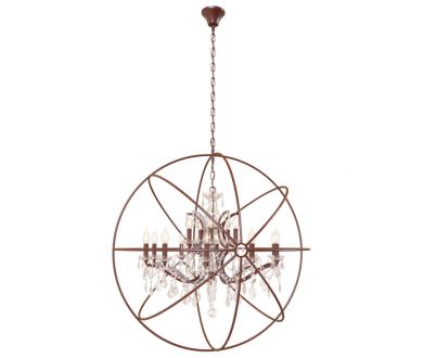 Подвесная люстра LOFT IT Foucaults orb crystal Loft1897/15