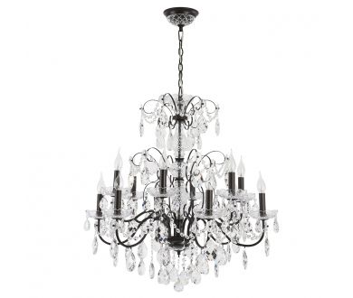Купить Подвесная люстра Crystal Lux ODELIS SP12 BROWN Подвесная люстра Crystal Lux ODELIS SP12 BROWN