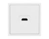 Механизм HDMI розетки Arlight SCT-NOBE-MHD1-SFPL-WH (Белый кварц) 061846