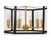 Подвесная люстра Lumina Deco Lorton LDP 1142-6 BK+MD
