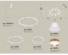 Комплект подвесного светильника Ambrella Light Techno Ring XR92082020 (A9208x3, C9241, C9236, C9231, N8126, N8140)