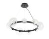 Подвесная люстра Crystal Lux BOSQUE SP9 BLACK/TRANSPARENT