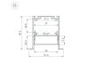 Алюминиевый профиль Arlight SL-LINIA52-3L-F-2000 ANOD BLACK 044685