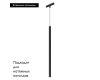 Трековый магнитный светильник Arlight MAG-ORIENT-SPOT-HANG-L500-R20-3W Warm3000 (BK, 20 deg, 48V) 046897
