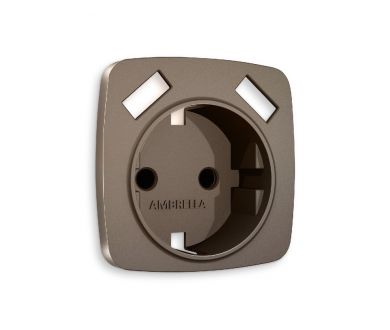 Купить Лицевая панель для розетки с/з со шторками 2USB A+A Ambrella Volt Omega OP6390 Лицевая панель для розетки с/з со шторками 2USB A+A Ambrella Volt Omega OP6390