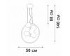 Подвесная люстра Vitaluce V3889DT-1/5+1S