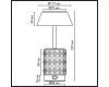 Настольная лампа беспроводная Odeon Light L-Vision Lulu 5454/6TL