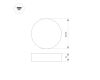 Накладной светильник Arlight SP-Rondo-R350-30W Warm3000 034810