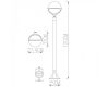 Уличный светильник Arte Lamp Monaco A1496PA-1WG