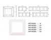 Рамка трехместная Ambrella Volt Line AF110203