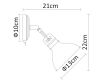 Спот Arte Lamp A1102AP-1AB