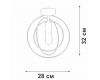 Потолочный светильник Vitaluce V3794-1/1PL