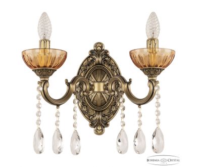 Купить Бра Bohemia Ivele Crystal AL7801B10/2/175 A AGB P Amber/M-1H Бра Bohemia Ivele Crystal AL7801B10/2/175 A AGB P Amber/M-1H