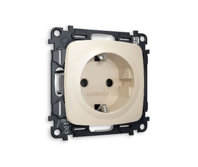 Купить Комплект механизма розетки с/з на винтовых зажимах Ambrella Volt Omega MO326010 Комплект механизма розетки с/з на винтовых зажимах Ambrella Volt Omega MO326010