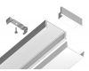 Алюминиевый накладной профиль Ambrella Light Alum Profile GP1700WH