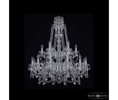 Купить Подвесная люстра Bohemia Ivele Crystal 1411/12+6/300/XL-99/2d Ni Подвесная люстра Bohemia Ivele Crystal 1411/12+6/300/XL-99/2d Ni