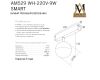 Трековый однофазный светильник AM Group AM529 WH-220V-9W SMART