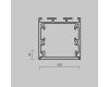 Рассеиватель для профиля 35×35 Maytoni Led Strip ALM-35-B-DF-2M 642040