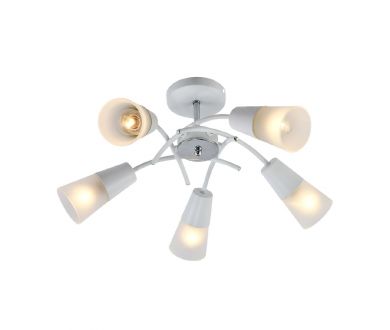 Купить Люстра на штанге Escada Calla 1109/5P White Люстра на штанге Escada Calla 1109/5P White