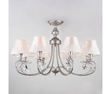 Купить Потолочная люстра Eurosvet Incanto 60069/8 серебро Потолочная люстра Eurosvet Incanto 60069/8 серебро