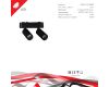 Трековый магнитный светильник Reluce 13005-9.3-002UR magnetic LED2x5W BK