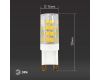 Лампа светодиодная Эра G9 5W 2700K LED JCD-5W-CER-827-G9 Б0027863