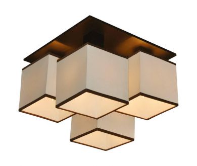 Купить Потолочная люстра Arte Lamp Quadro A4402PL-4BK Потолочная люстра Arte Lamp Quadro A4402PL-4BK