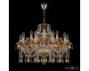 Подвесная люстра Bohemia Ivele Crystal 5413/10+5/240 G Amber/M-1G K721
