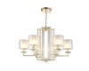 Подвесная люстра Crystal Lux Nicolas NICOLAS SP-PL6 GOLD/WHITE