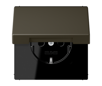 Купить Розетка 2K+З с крышкой Jung LC1520BFKL241 Розетка 2K+З с крышкой Jung LC1520BFKL241