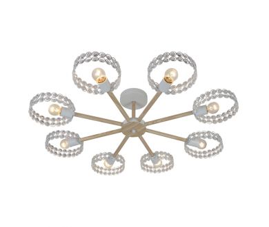 Купить Люстра на штанге Escada Banjo 679/8P White Люстра на штанге Escada Banjo 679/8P White