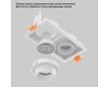 Встраиваемый светильник Crystal Lux CLT 069C2 WH