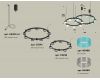 Комплект подвесного светильника Ambrella Light Techno Ring XR92091300 (A9209x2, C9242, C9238, N8488, N8480)