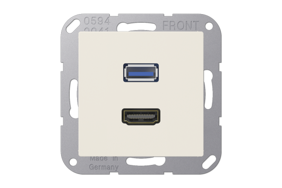 Розетка HDMI/USB Jung MAA1163