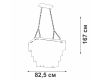 Каскадная люстра Vitaluce V5312-1/20