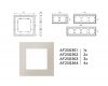 Рамка трехместная Ambrella Volt Qubi AF250363